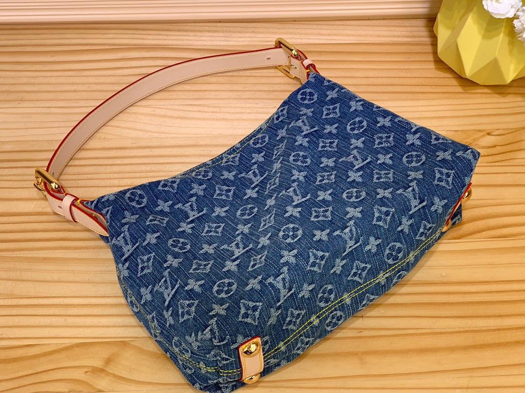 Monogramm-Denim Blau 30cm – Bild 3