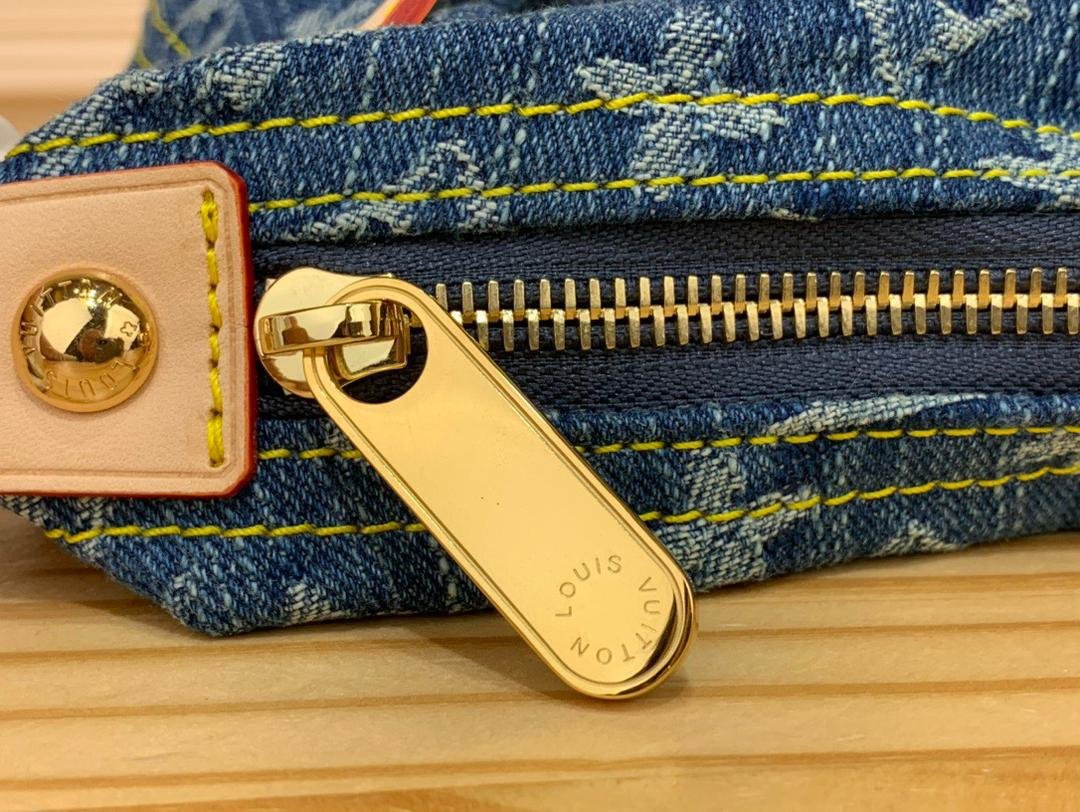 Monogramm-Denim Blau 30cm – Bild 5