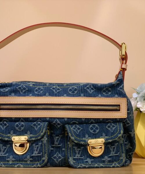 Alternative view of Monogramm-Denim Blau 30cm