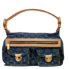 Monogramm-Denim Blau 30cm