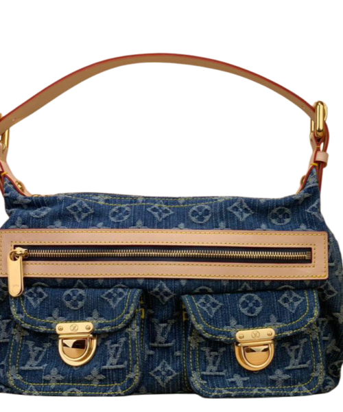 Monogramm-Denim Blau 30cm