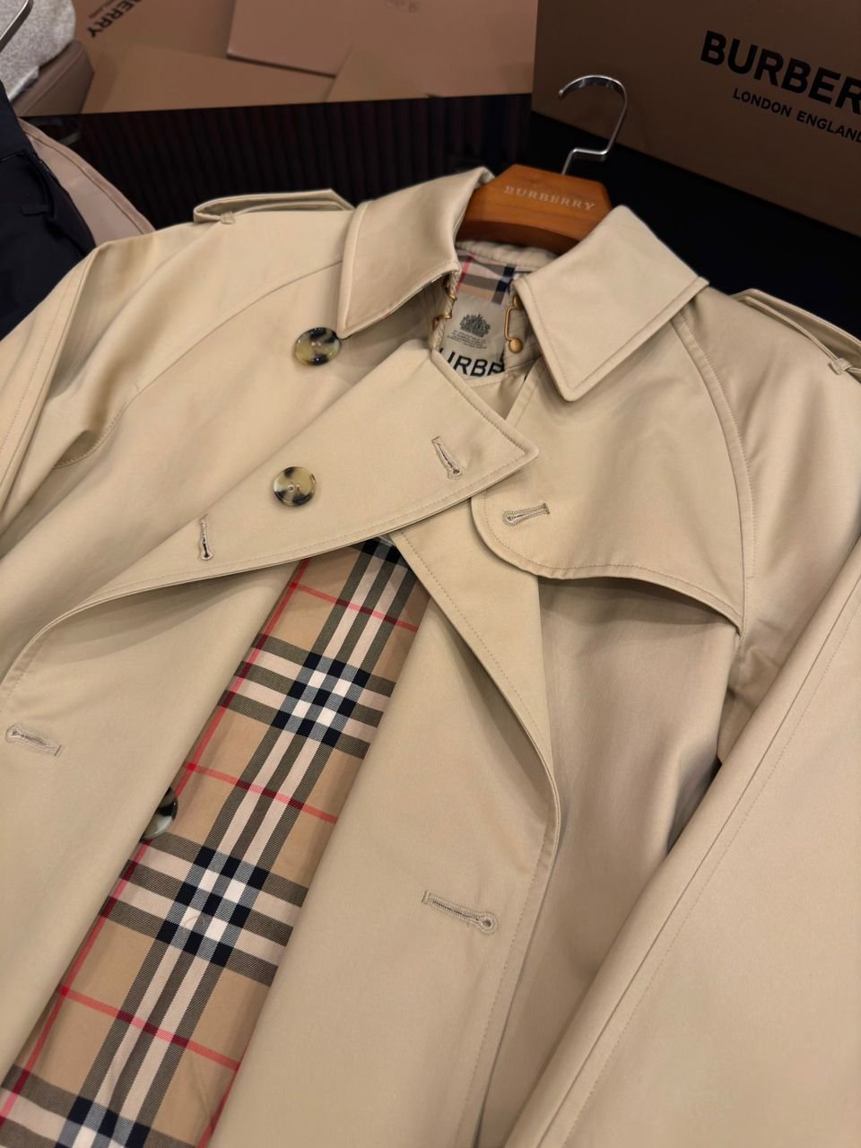 Trench Beige Lang – Bild 2