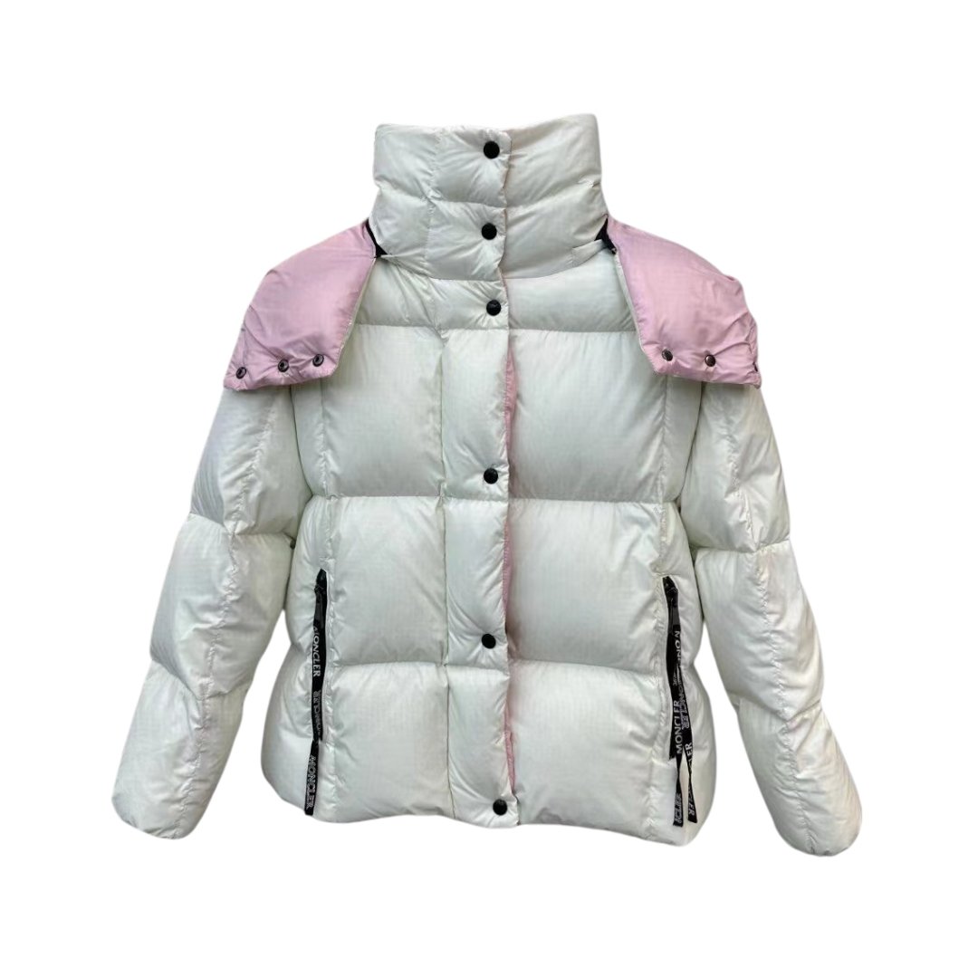 Puffer Jacket Weiß/Rosa