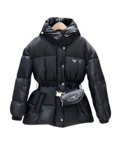 Re-Nylon Daunenjacke Schwarz