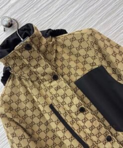 Alternative view of GG technical fabric jacquard jacket