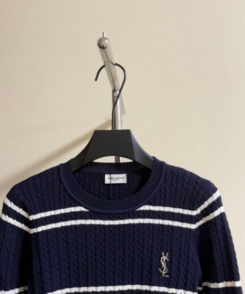Alternative view of Striped Yves Saint Laurent knit sweater