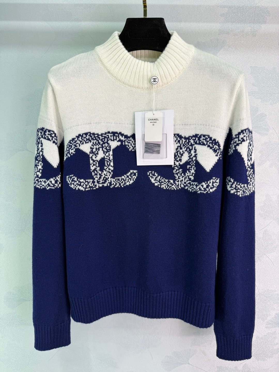 Chanel Pullover Dunkelblau und Schwarz – Bild 3