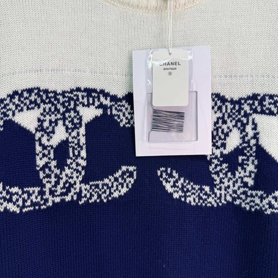 Chanel Pullover Dunkelblau und Schwarz – Bild 6