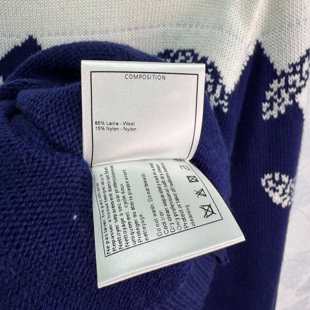 Chanel Pullover Dunkelblau und Schwarz – Bild 8