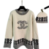 Chanel knit sweater & hat