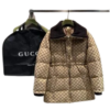 GG canvas puffer jacket.