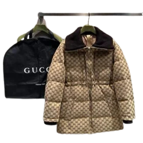 GG canvas puffer jacket.