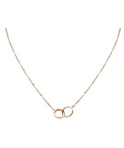 Love Necklace, Diamonds, Rose Gold