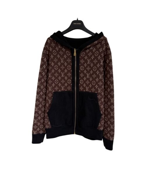 Tone Knit Hoodie Braun