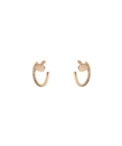 Just a Nail Earrings Rose Gold
