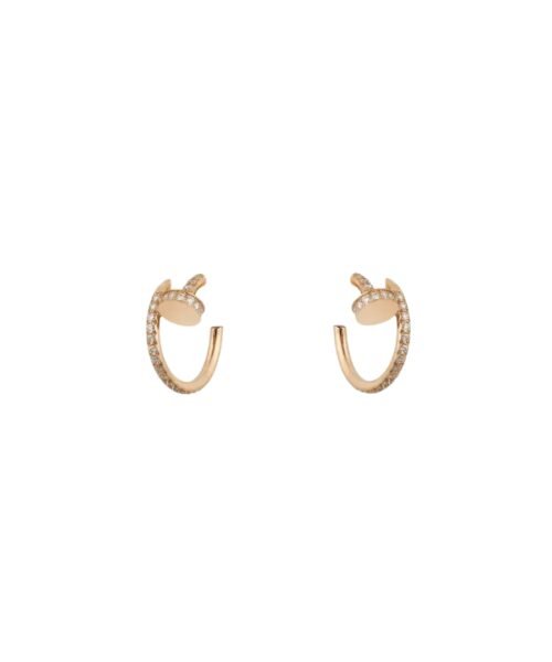 Just a Nail Earrings Rose Gold