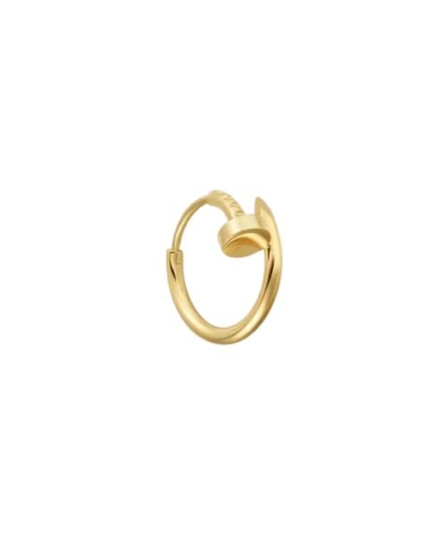 Just a Nail Earring, Yellow Gold