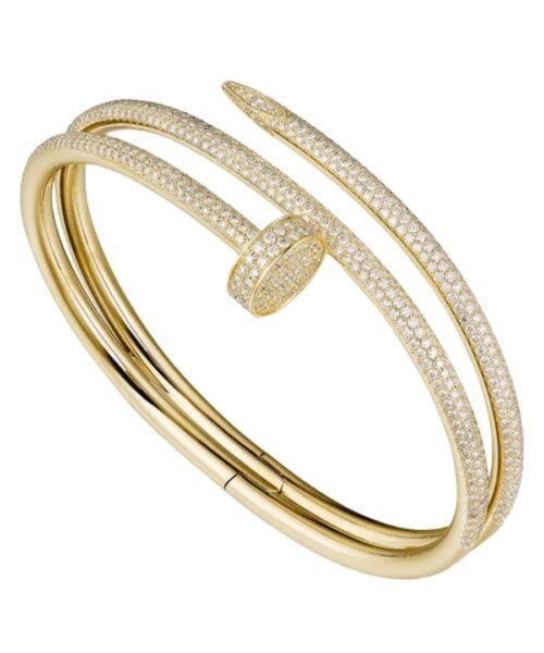 Just a Nail Bracelet with Brilliant-Cut Diamonds