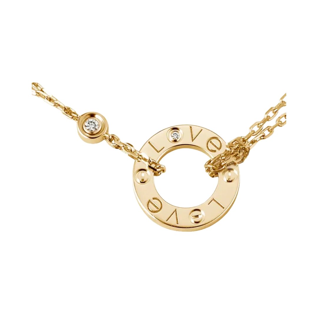 Love Necklace, 2 Diamonds – Bild 3