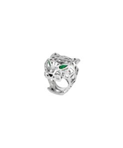 Panther Ring in White Gold