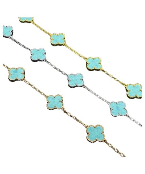Alhambra 5 Station Turquoise Bracelet