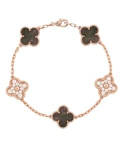 Alhambra bracelet, Gray Mother-of-Pearl