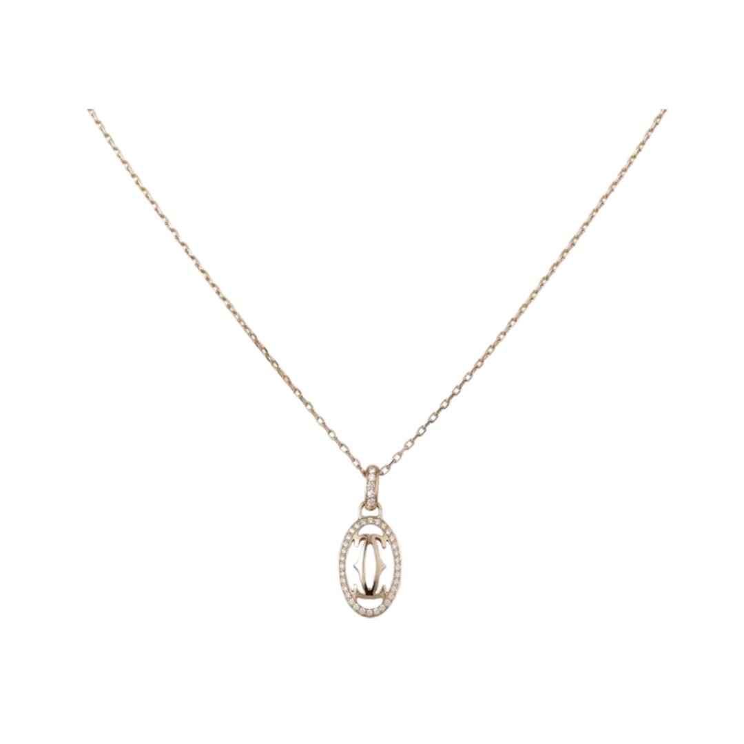 Rose Gold Logo Necklace