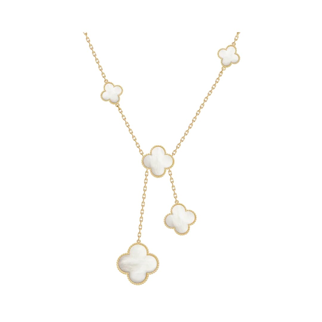 Necklace, 6 Motifs White Mother-of-Pearl