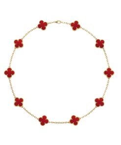 Necklace, 10 Motifs Small Model in Yellow Gold