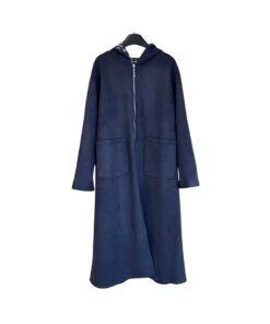 Wool Blend Navy Blau