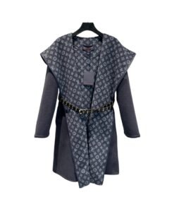 Bademantelmantel Lang Blau