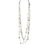 Pre-owned Chanel CC Clovers & Hearts Layered Necklace Mixed Metal Hardware