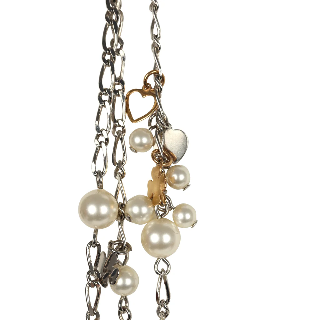 Pre-owned Chanel CC Clovers & Hearts Layered Necklace Mixed Metal Hardware – Bild 3