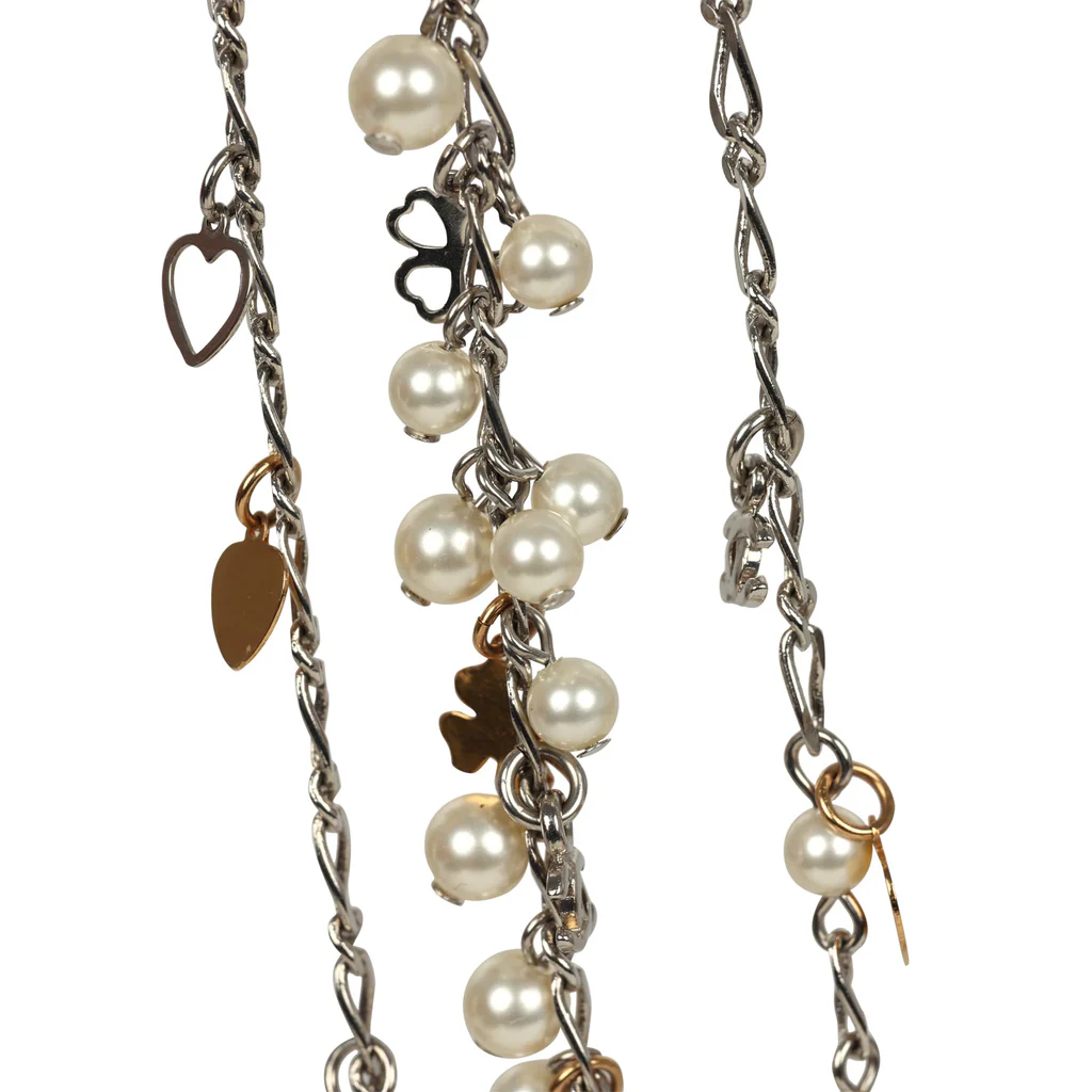 Pre-owned Chanel CC Clovers & Hearts Layered Necklace Mixed Metal Hardware – Bild 5