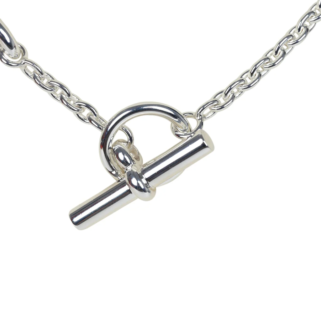 Hermès Farandole Rope Necklace 160cm Sterling Silver Hardware – Bild 4
