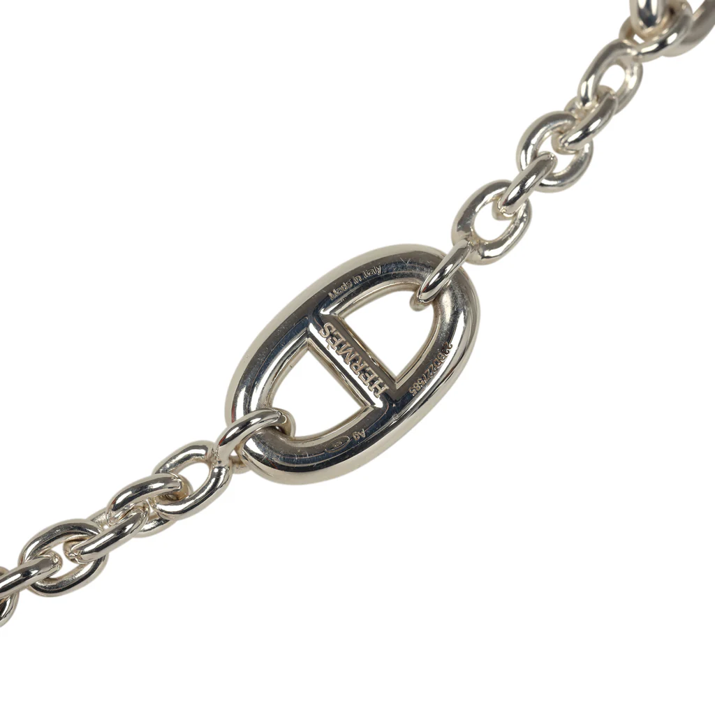 Hermès Farandole Rope Necklace 120cm Sterling Silver Hardware – Bild 5