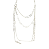 Hermès Chain D'ancre Punk Long Double Necklace Sterling Silver