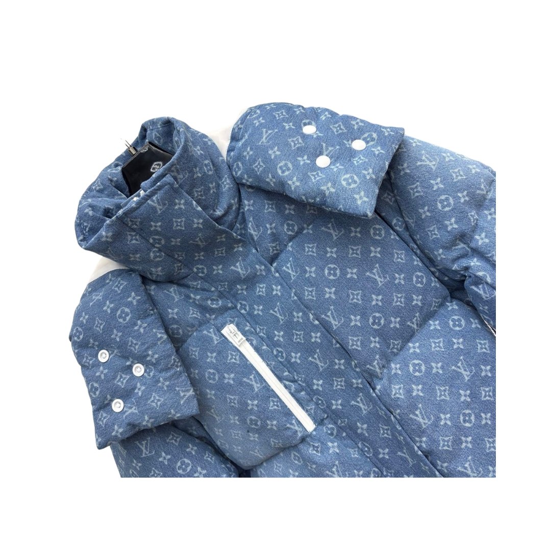 Denim-Effect Monogram Blau – Bild 2