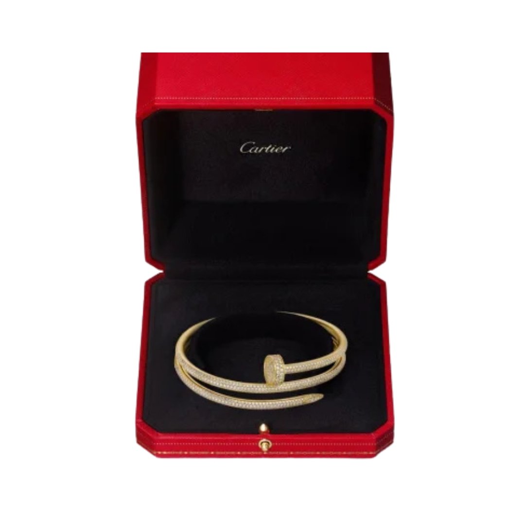 Just a Nail Bracelet with Brilliant-Cut Diamonds – Bild 2
