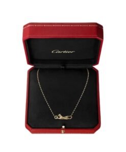 Alternative view of Panther Necklace in Black Lacquer