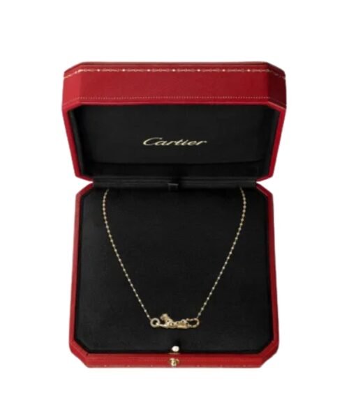 Alternative view of Panther Necklace in Black Lacquer
