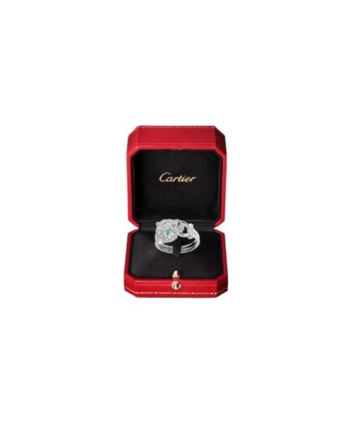 Alternative view of Panther Ring with Brilliant-Cut Diamonds