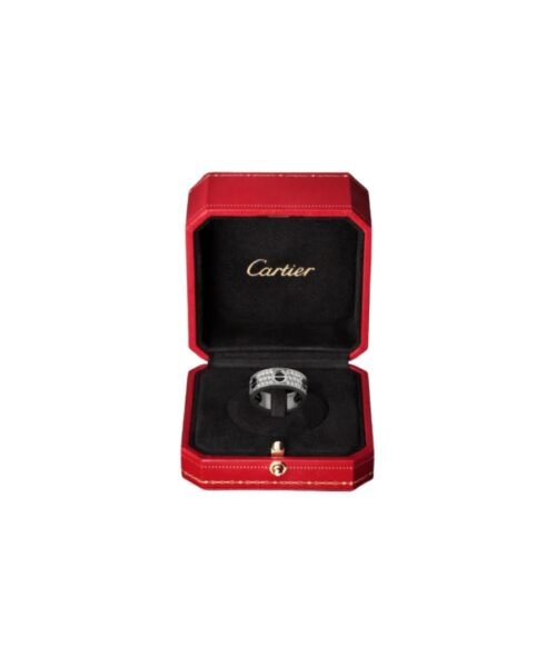 Alternative view of Love Ring, Diamond-Paved, Ceramic