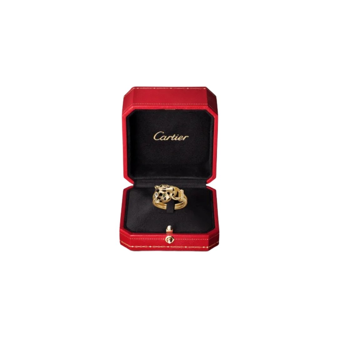 Panther Ring Yellow Gold – Bild 2