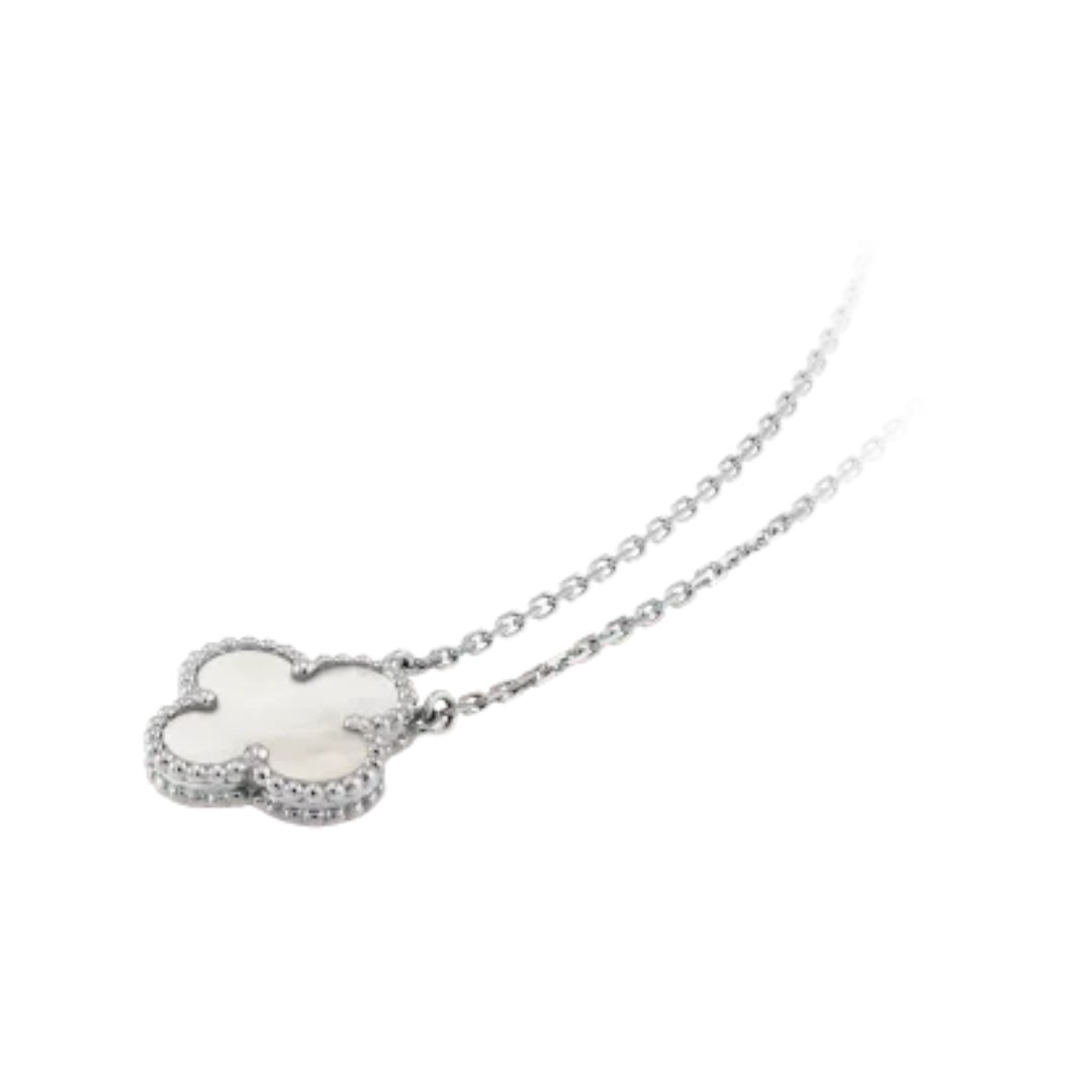 Vintage Alhambra Pendant White Gold – Bild 2