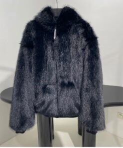 Alternative view of Reversible Faux Fur Schwarz