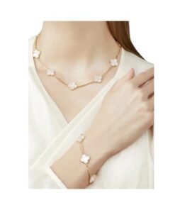 Alternative view of Necklace, 10 Motifs White Mother-of-Pearl