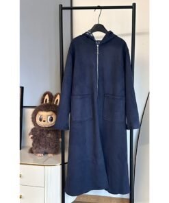 Alternative view of Wool Blend Navy Blau