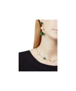 Alternative view of Magic Alhambra Earrings, 3 Motifs Yellow Gold