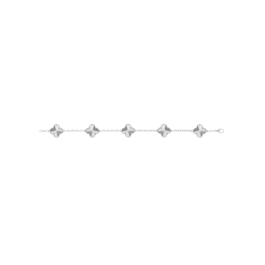Alhambra Bracelet, 5 Motifs White Gold – Bild 3